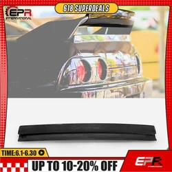 For Nissan R32 GTR FRD Type Carbon black Glossy Finished rear spoiler gurney flap accessories Exterior Body kit