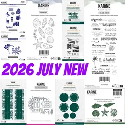 Round Love 2026 New Metal Cutting Dice And Stamps For Scrapbooking Stencil Embossing Mold DIY Paper Cards Craft Cutting
