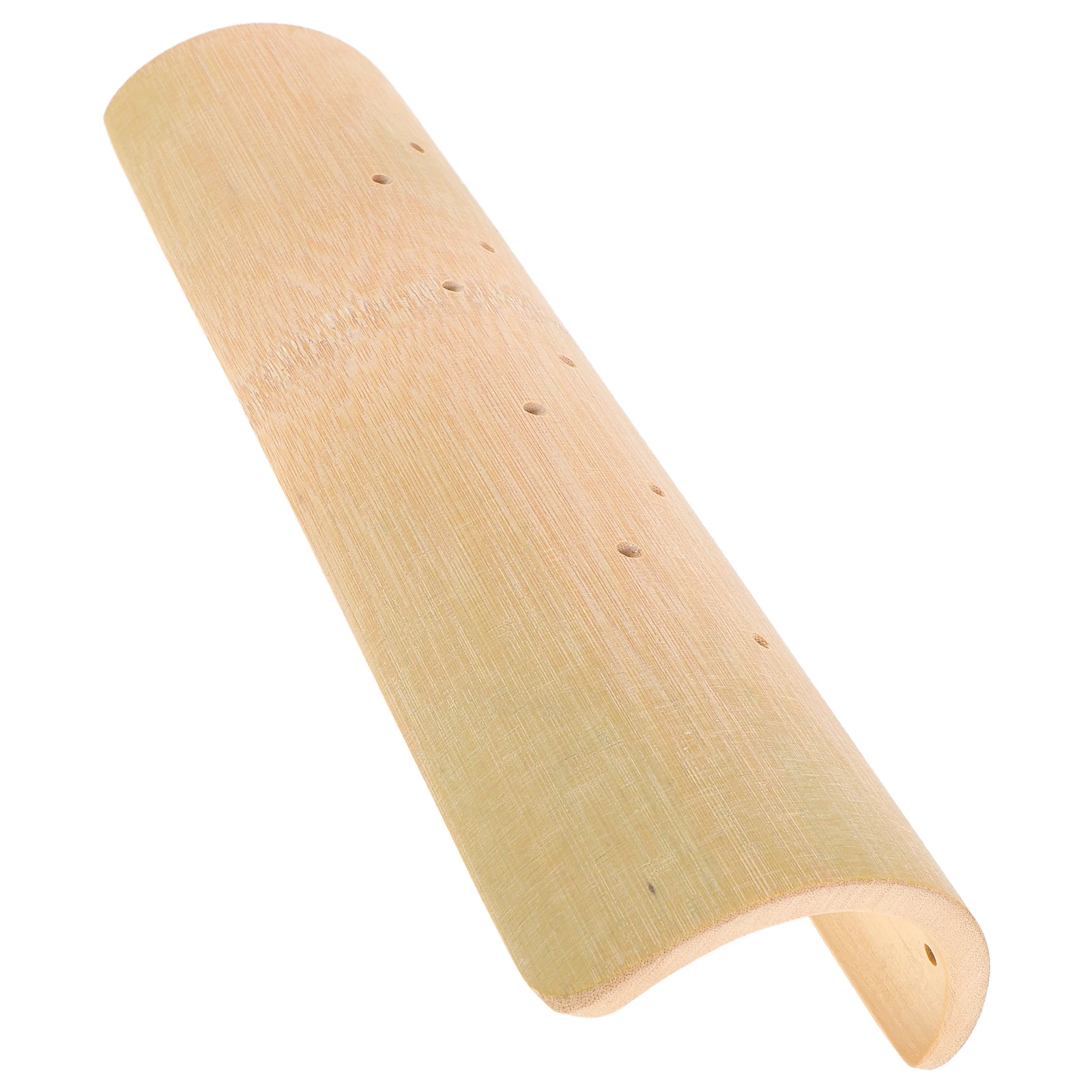 

Bamboo Cervical Handmade Neck Support Cooling Travel Sauna Pillow Headrest Single Beige Wooden Massage Relaxation Pillows