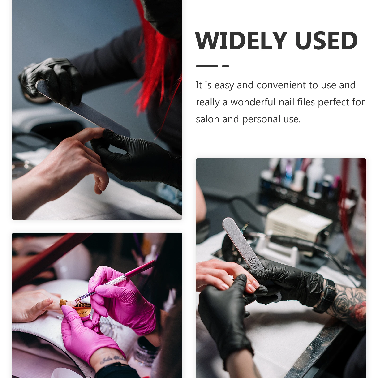 

6pcs Folding Files Portable Mini Manicure Tools Polish Buffers For Art Durable Stainless Steel Fingernail Files Curved File Set