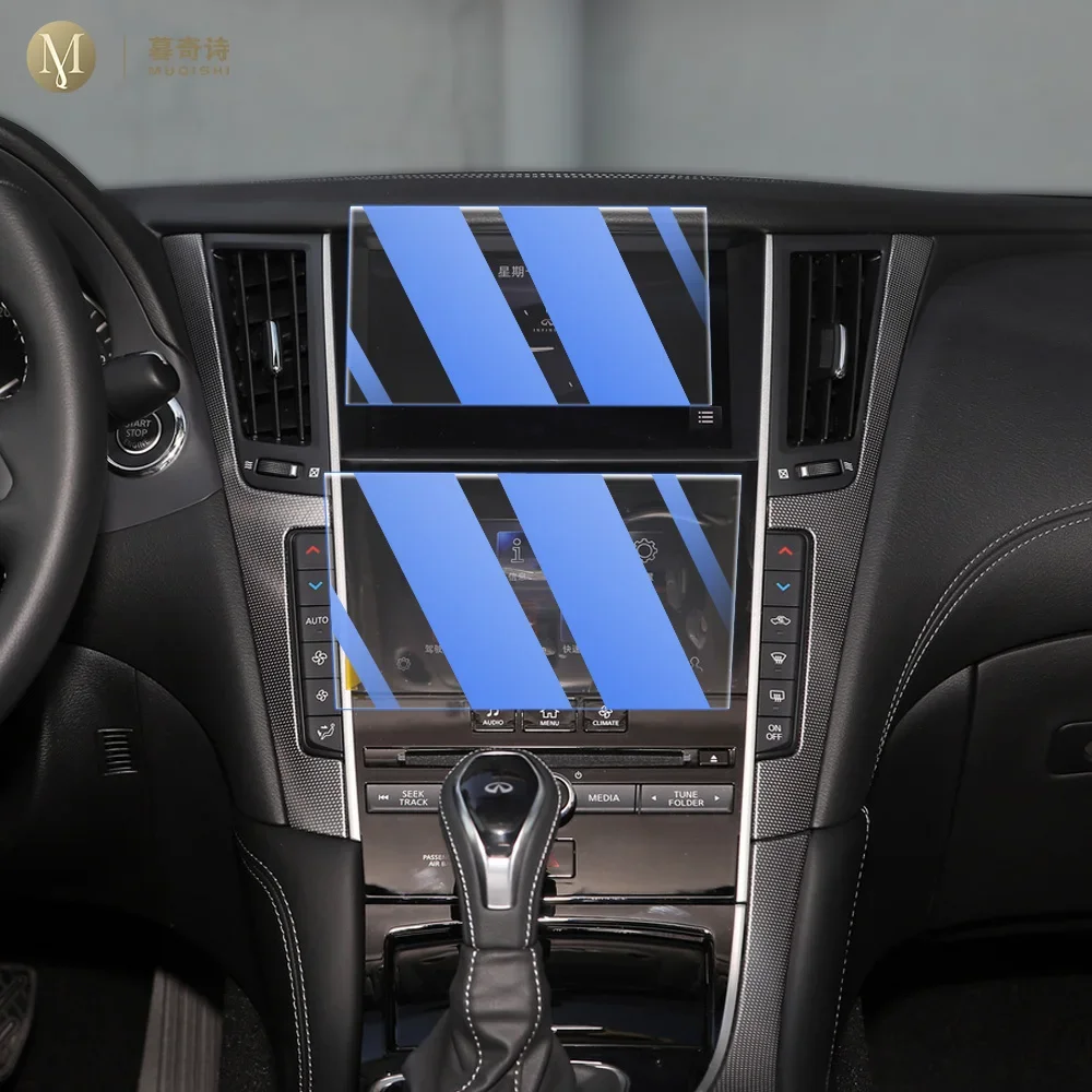 MUQSHI Car Interior Center console screen saver tempering glass film Anti scratch LCD screen Anti For Volkswagen Tharu/X 2023