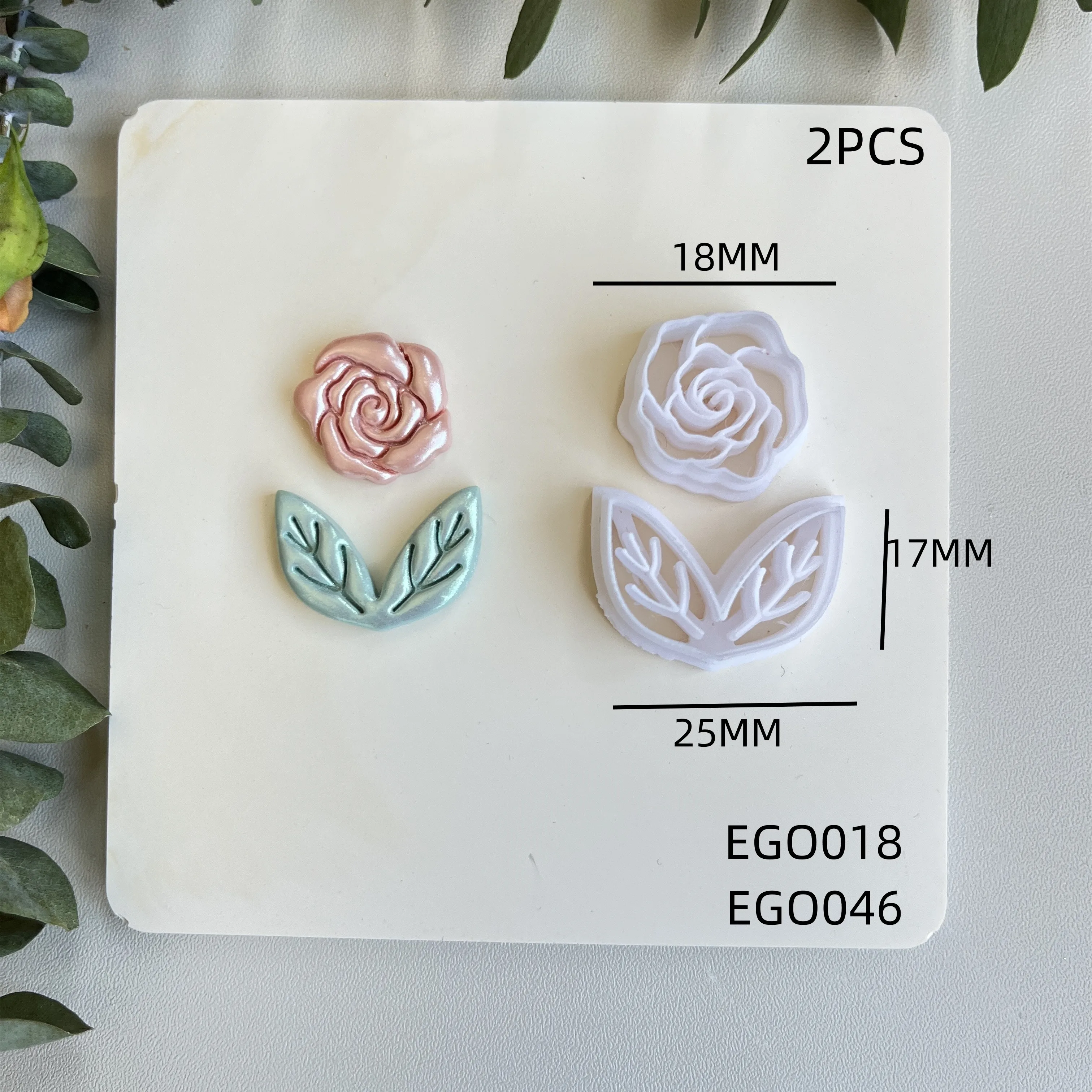 Weiche Keramik-Polymer-Ton-Schneidemaschine, romantische Blumenform, Schneidform, DIY handgefertigte Ohrringe, Schmuck, Anhänger, Herstellungswerkzeug – Detail 4