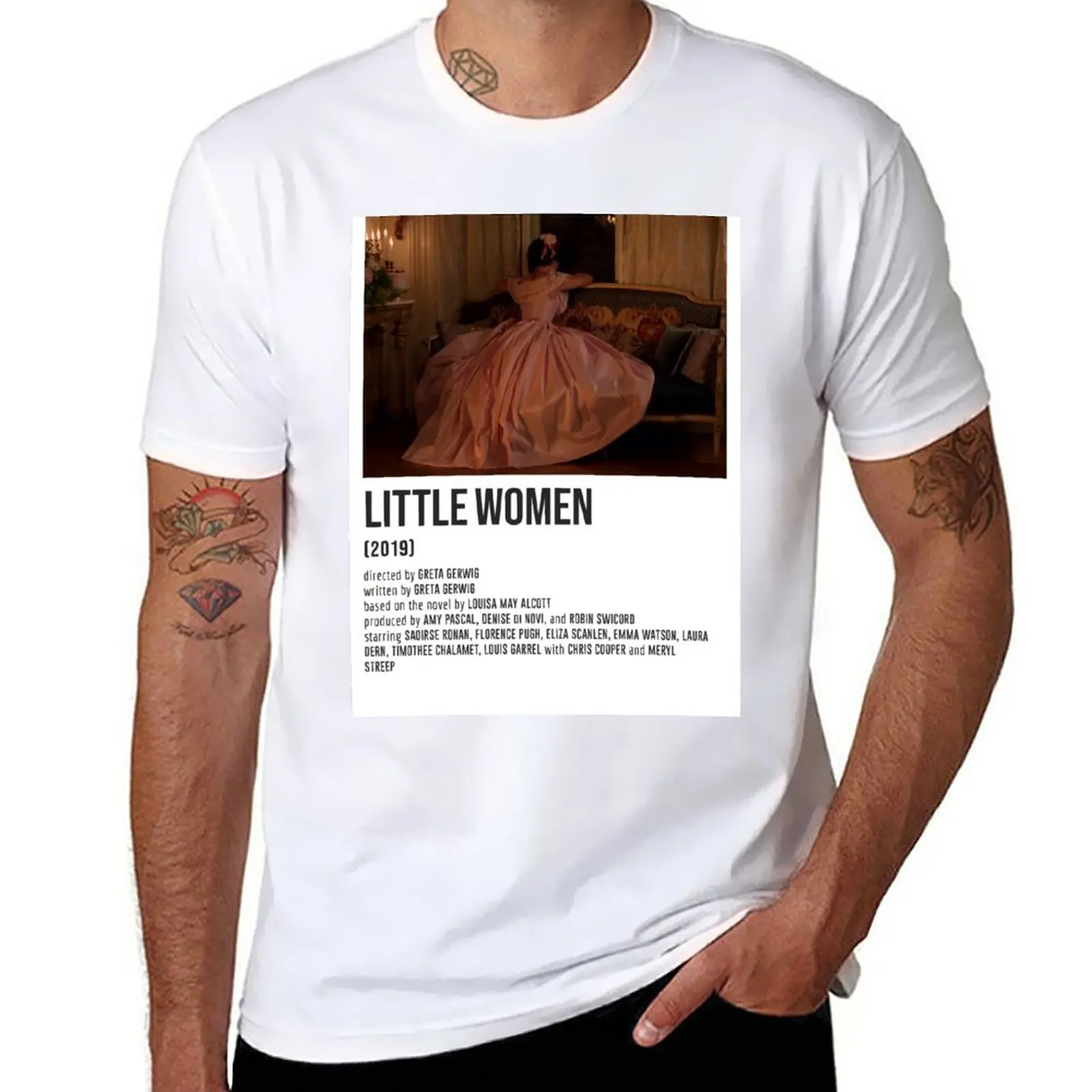 

New LITTLE WOMEN pink dress POSTER T-Shirt graphic t shirt Oversized t-shirt t shirt man mens white t shirts