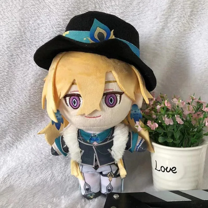 

Stuffed 20cm Honkai Star Rail Cute Aventurine Plush Toy for Kids Fans Cosplay Birthday Holiday Gifts Collect XMAS Room Decorate