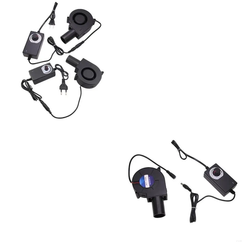 

P82E Эффективное отходы отработанного масла вентилятор вентилятор 5500 об / мин 35 см. Регулируемый воздушный поток для барбекю