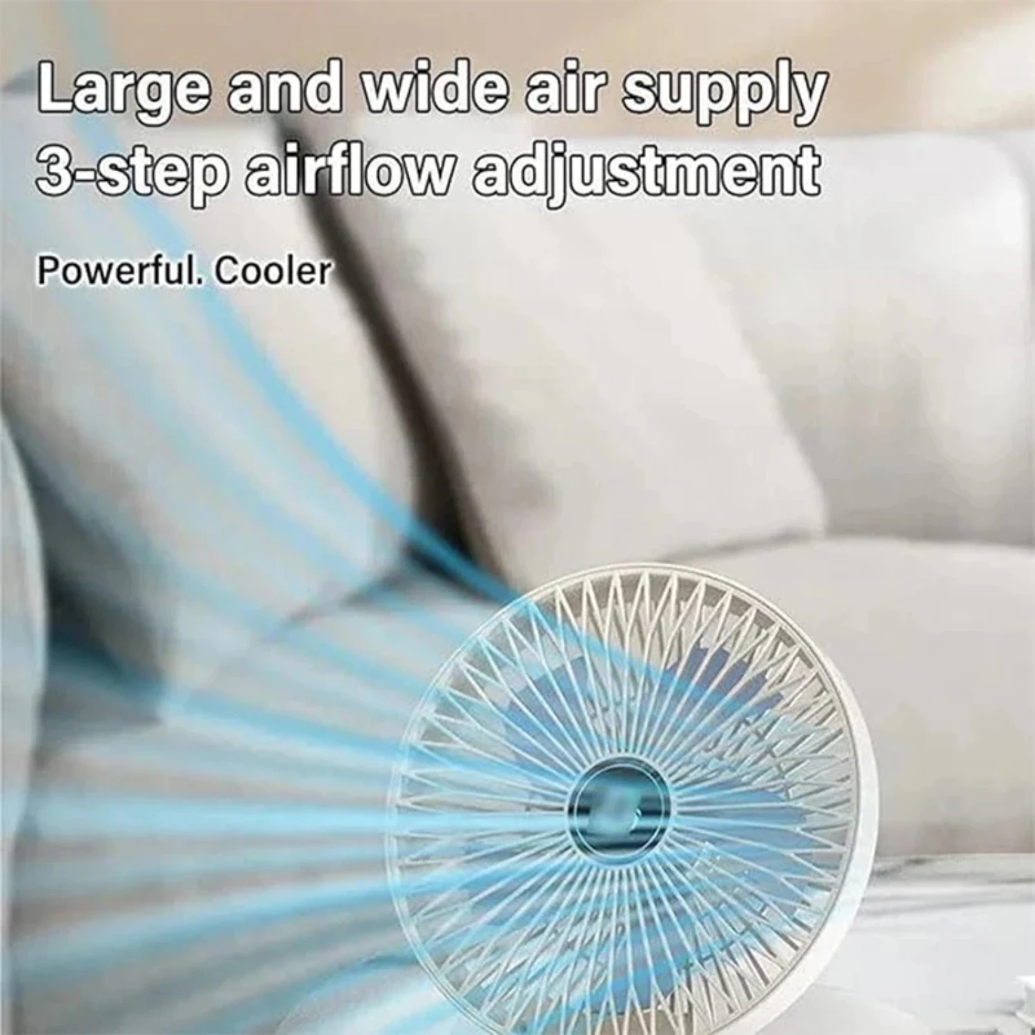 Powerful, Quiet, and Multifunctional USB Charging Desktop Fan with 3 Adjustable Speeds - Ideal for Creating a Comfortable and Pr