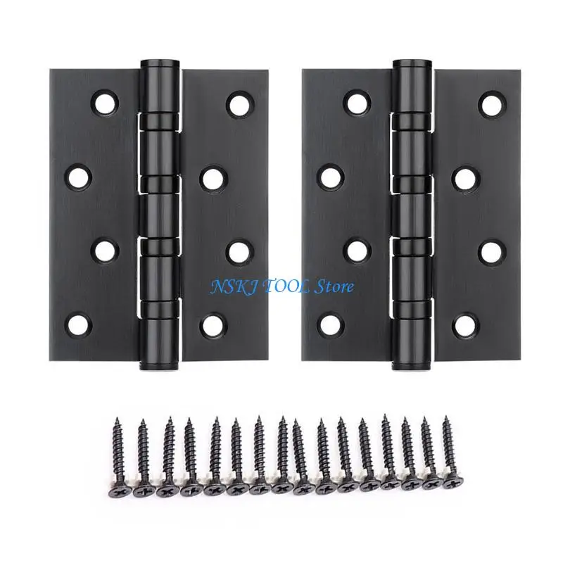 L8RC Window Cabinet Home Stainless Steel Hinges Durable Accessories Repair Door Connector Furniture Drawer 8 Mounting Holes