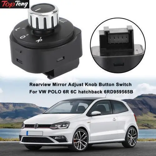 Rearview Mirror Adjust Knob Button Switch fit VW for polo 6R/6C hatchback 6RD959565B