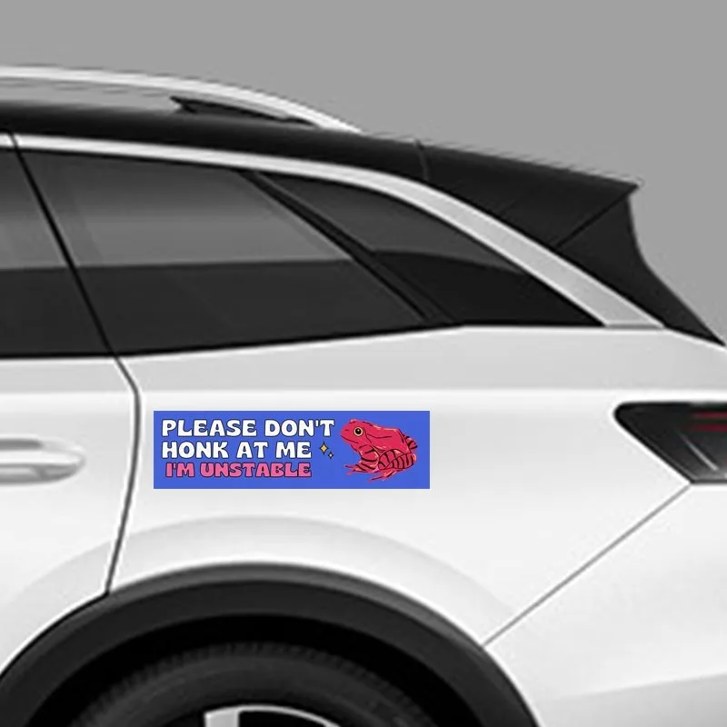 Don't Honk At Me Car Sticker Waterproof Vinyl Decal for Auto Window Bumper Funny Warning Vehicle Exterior Decoration