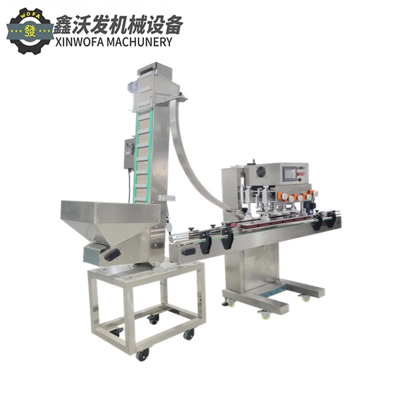 Canned Food, Bottles, Foodstuffs, Powder, Granules, Fully Automatic Capping, Screw Capping And Labeling Production Line