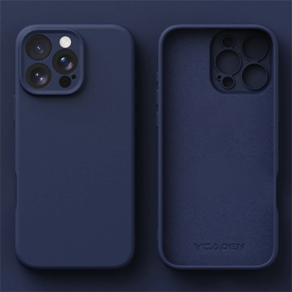 Für iPhone 16 15 14 13 12 11 ProMax Weiche Hülle Stoßfeste Schutzhülle Handy-Zubehör Bestseller Luxuriöse Flüssigsilikon TPU Hülle