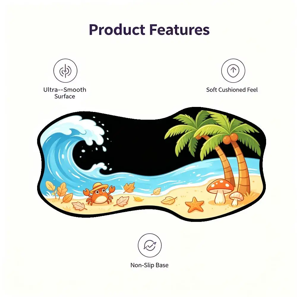 Special Shaped Undersea Submarine Mailbox Play Mat Smooth Glide Large Size Creative For Kids Room