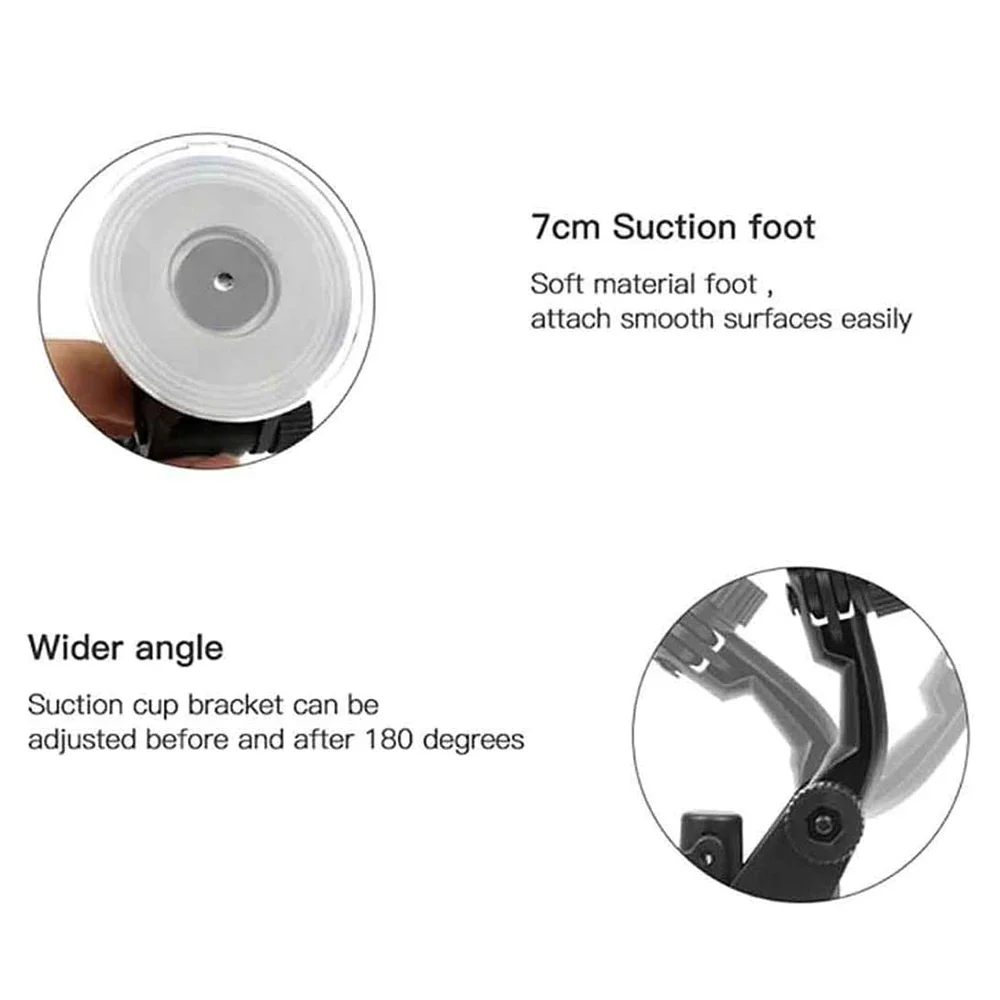 Suction Cup Mount for Gopro Hero 11 10 9 8 7 6/APEMAN/AKASO/Campark/COOAU/Remali Capture Cam/Apexcam/HLS 4k Action Camera