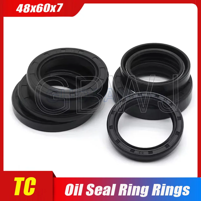 

1pcs TC Skeleton Oil Seal Shaft Sealing Gasket NBR Black Simmer Ring Rotary 48x60x7/48x100x8/48x100x10-65x75x8/65x140x12mm