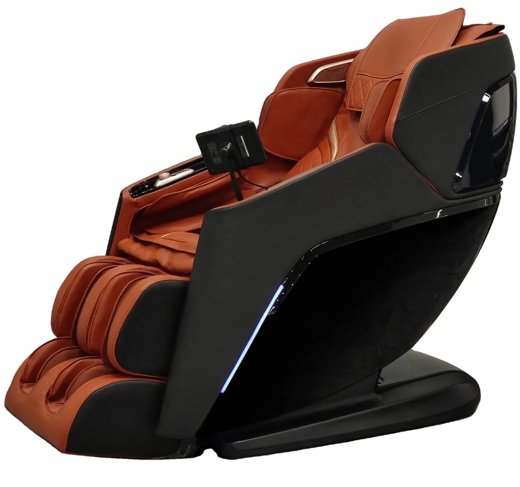 PU Leather Royal Foot 4d Full Body Zero Gravity Design Electric Office Massage Chair with Timing Control