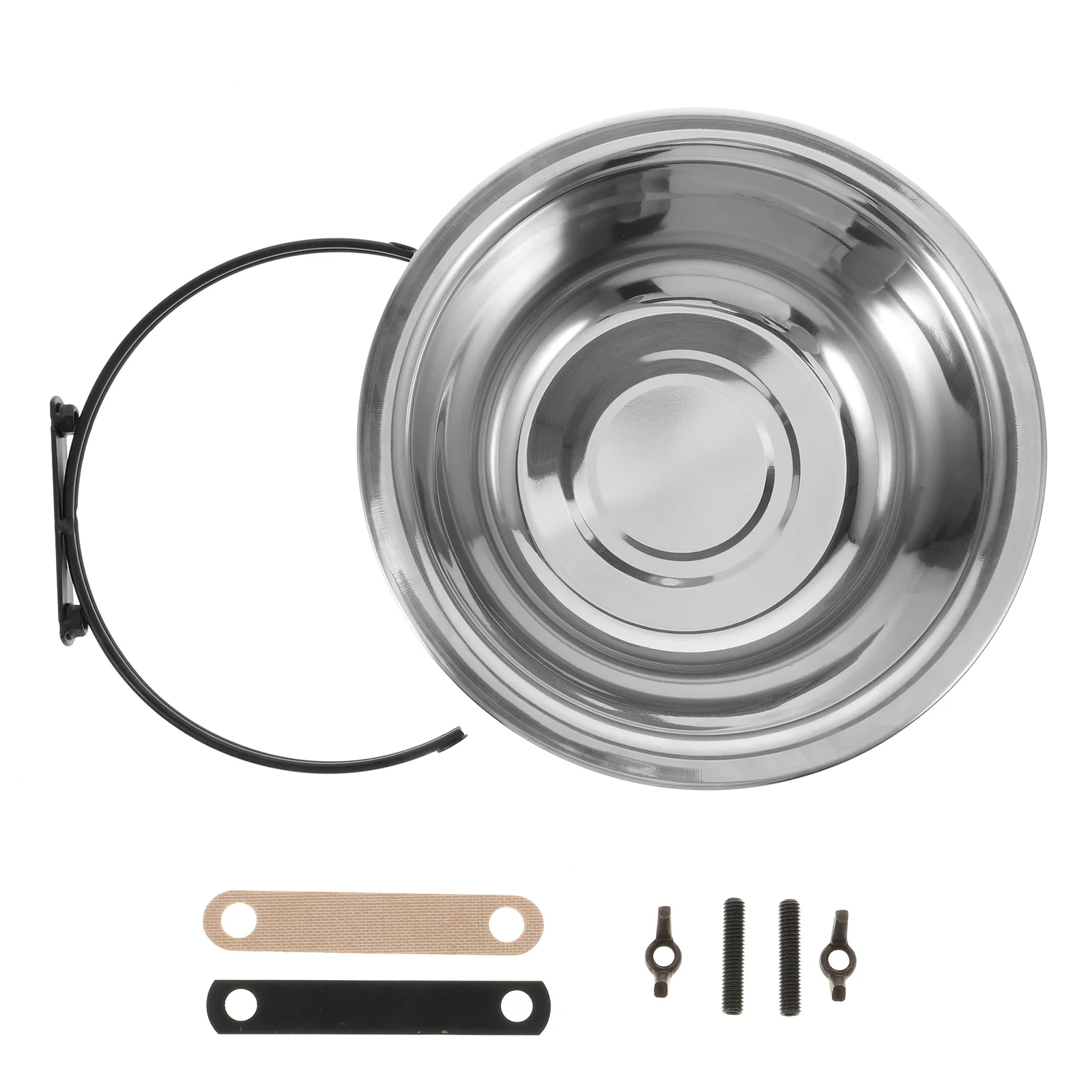 

1pc Stainless Steel Dog Bowl 1200Ml Large Pet Feeding Water Bowl For Cats Dogs Hanging Bird Cup Coop Feeding Dish Durable S M L