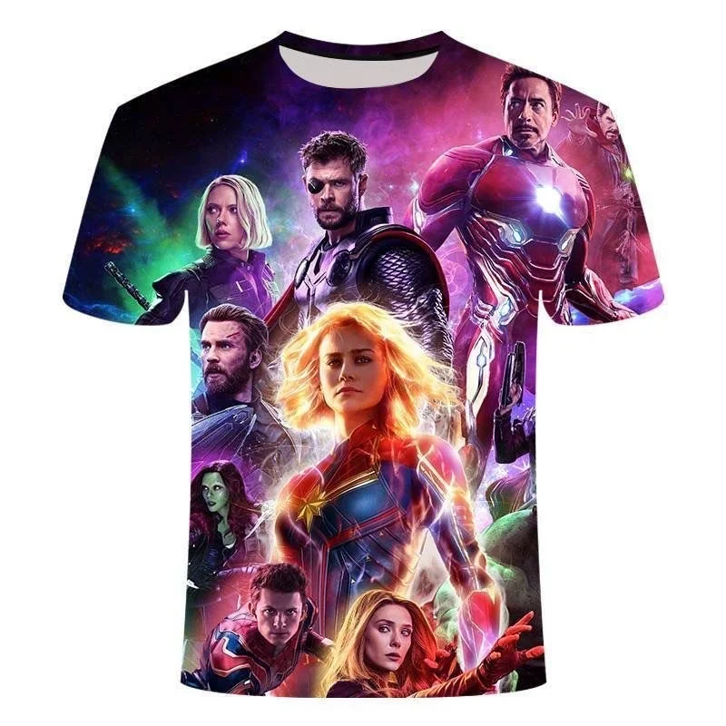 Superhelden-Mode 3D-Druck T-Shirt Schnelltrocknend Schweißabsorbierend Sportlich Bequem Familienoutfit Hochwertig Y2K 2026 – Detail 7