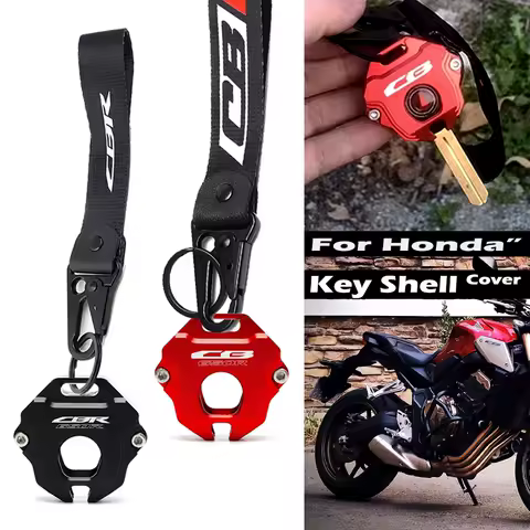 Fit For Honda CB650R CBR650R CB CBR 650R CB 500X 500F 1000 Motorcycle Keychain Key Cover Case Shell Embroidery Badge Keyring