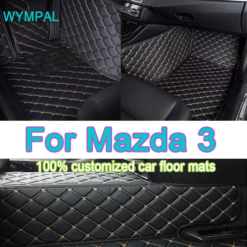

Luxury For Mazda 3 2019 2018 2017 2016 2015 2014 Axela Car Floor Mats Carpets Covers Waterproof Foot Pads Interior Accessories