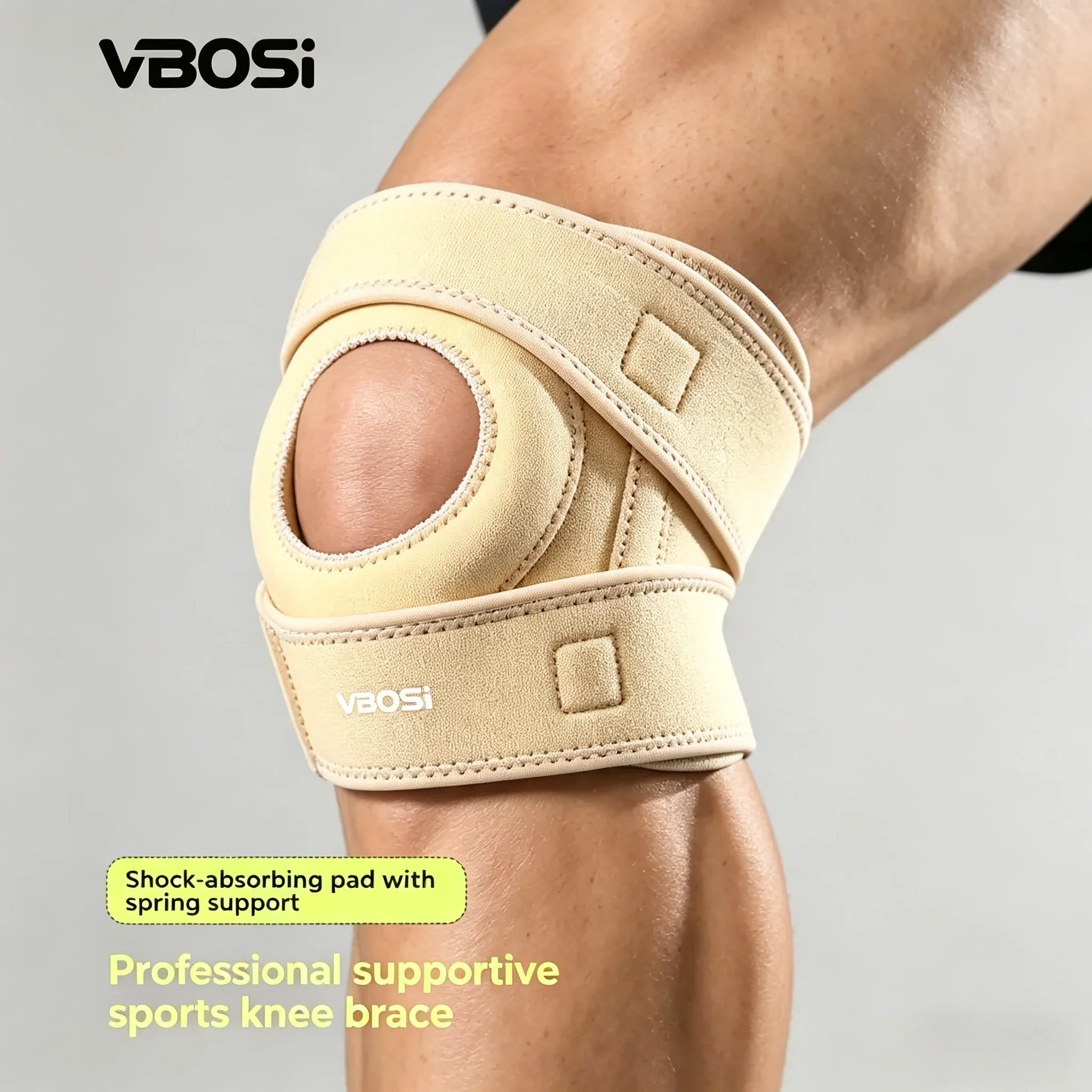 VBOSI Kneepad Stabilizer Fitness Knee Pads Adjustable Compression Knee Support Brace For Joint Pain Relief Arthritis Recovery