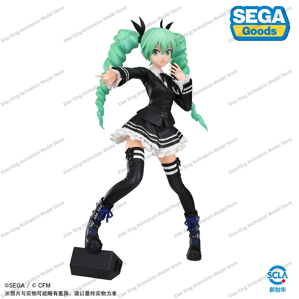 In Stock SEGA SPM Figure Hatsune Miku Dark Angel Project Diva Arcade Future Tone Collectible Anime Model Toys Gifts