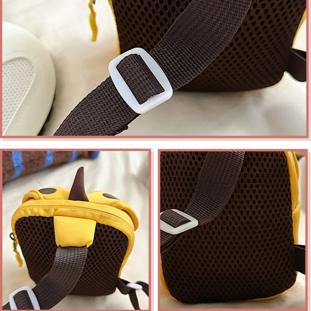 Portable Strawberry Children Backpack Cloth Cartoon Children's Crossbody Bag Lightweight Fruit Students Chest Bag Girls