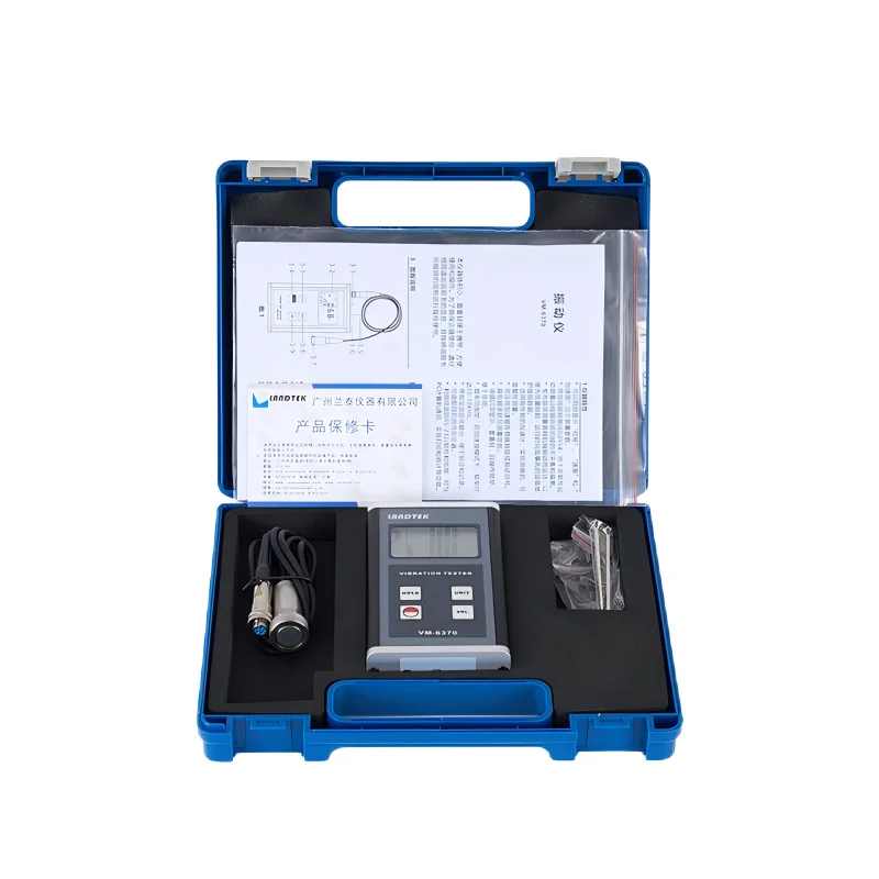 VM-6370 Digital Portable Vibration Meter Hydraulic Power Machine for Battery Testing and 1-Year Warranty