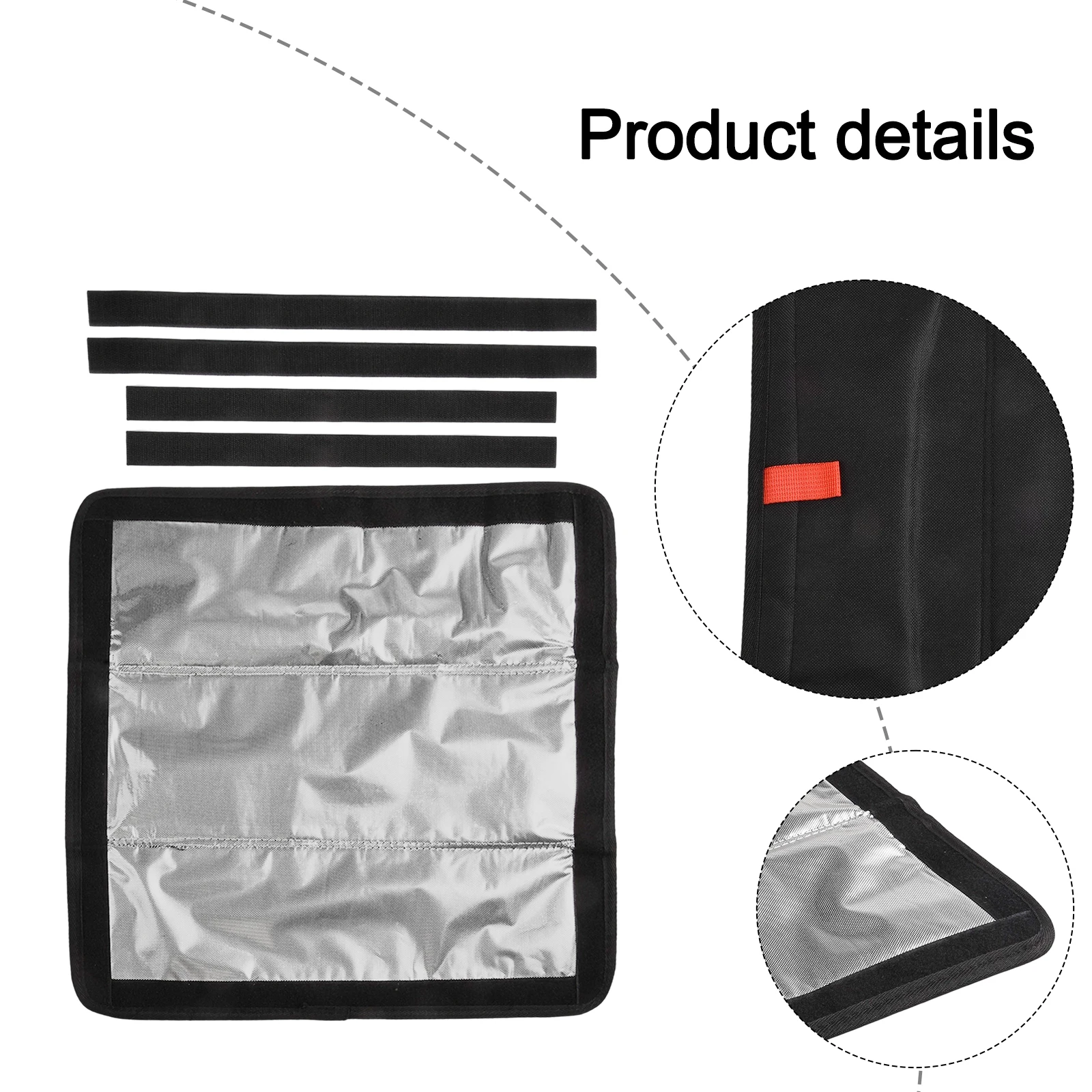 Foldable Reflective Sunshade with Aluminum Film for RV Skylights Providing Privacy and Heat Reduction for Camper Vehicles