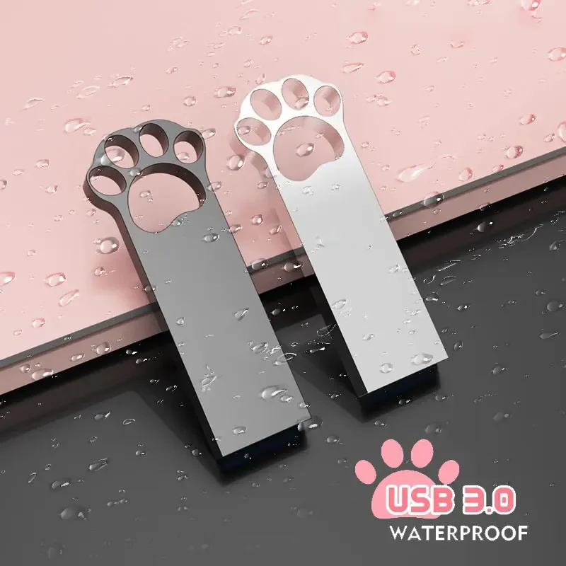 USB Flash Drive 64GB Cute Cat Claw 3.0 Memory Stick 32GB 16GB 8GB 4G Pen Drive High Speed 128GB USB Stick 512gb 256gb Flash Disk