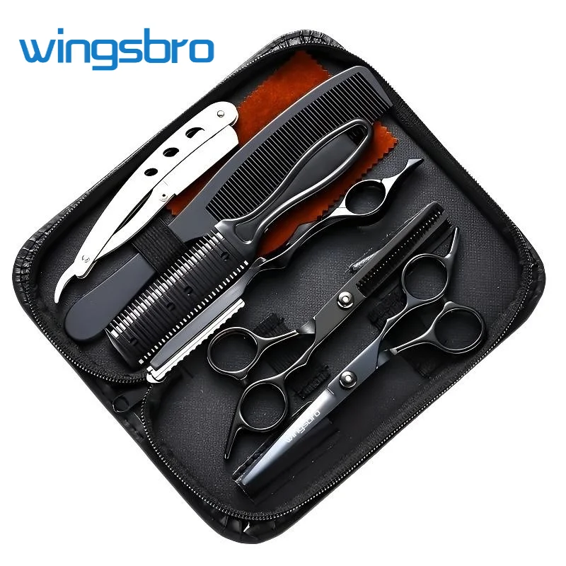 

Hair Scissors 6.5" Stainless Hairdressing Scissors Barber Shop Hair Cutting Scissors Thinning Shears Haircut Set