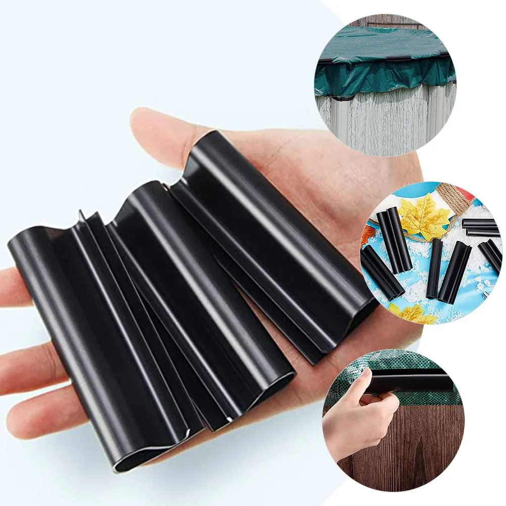

24 Pcs Pool Cover Clips above Ground Winter ABS PC Safety Clamps Holder Strong Wind Gardening Spa Pool Accessories