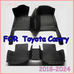 Car Floor Mats For Toyota Camry Hybrid 2024 2023 2022 2021 2020 2019 2018 Auto Accessories Carpet Protect Cover Interior Product