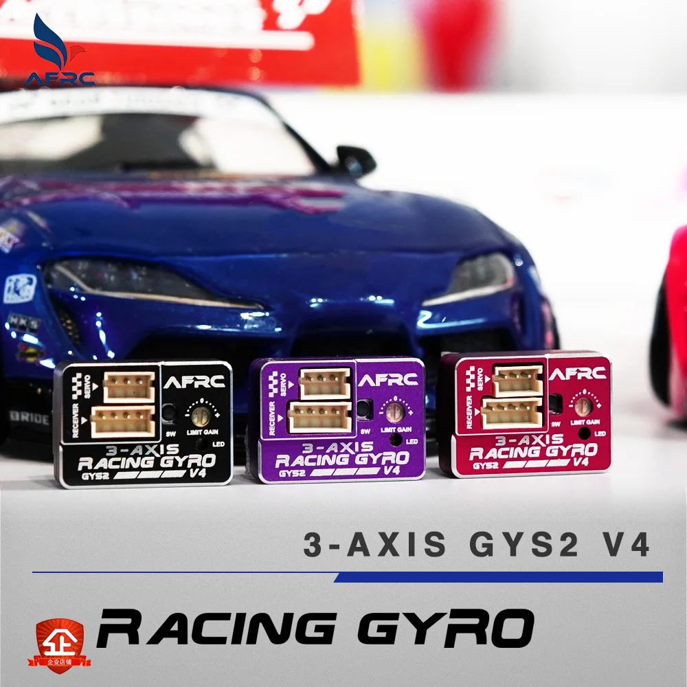

AFRC GYS-2 V4 3-AXIS Racing Gyro Drift Car Stabilizer EPA AVCS for MINI Z D Q 1/28 1/24 1/10 Car Model DIY Upgrading,Purple
