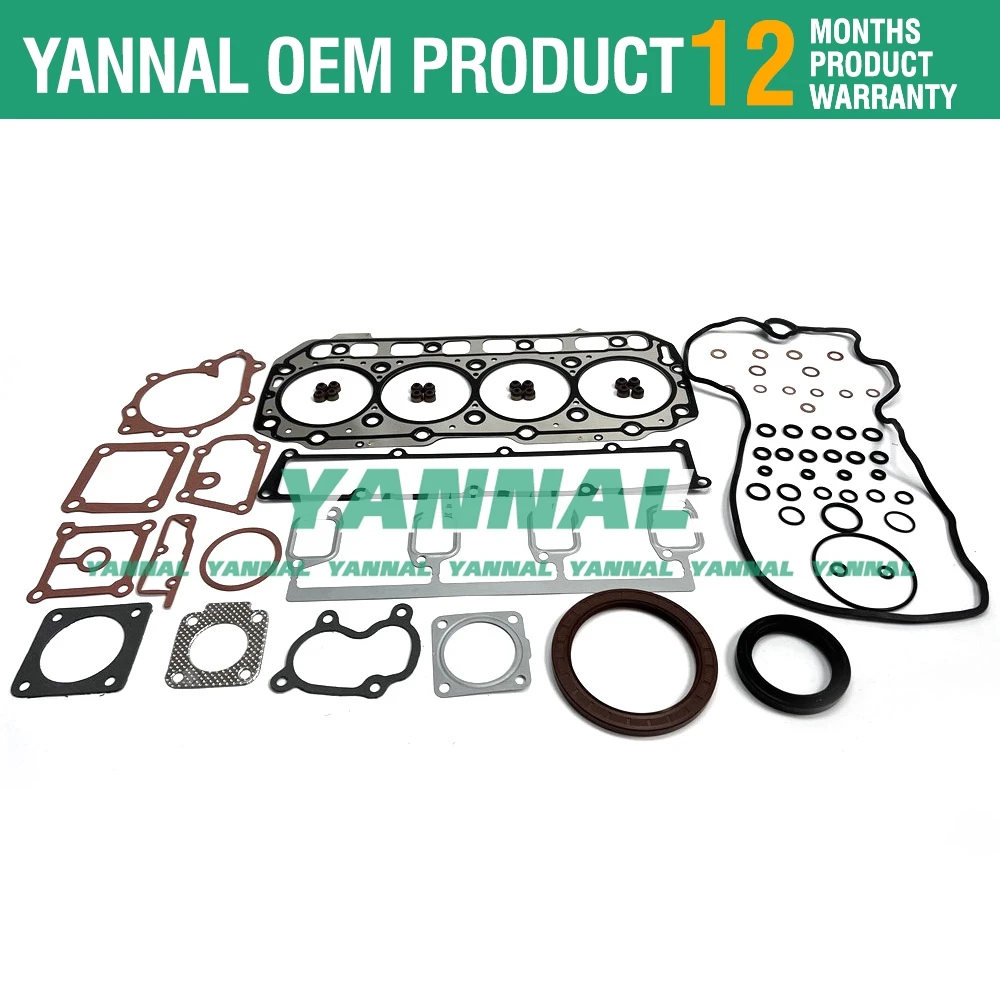 4TNV106T-XTB 4TNV106 Overhaul Gasket Kit For Yanmar engine Takeuchi TL150 loader