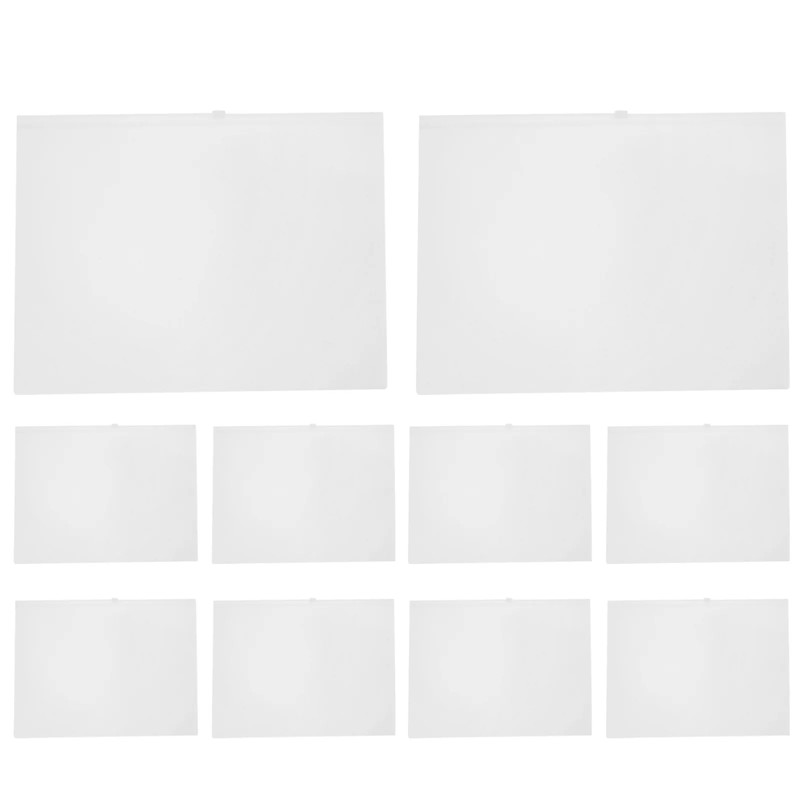 

10pcs Waterproof File Bag Large Capacity Pencil Organizer Portable Stationery Holder Multi-Function Makeup Brush Case