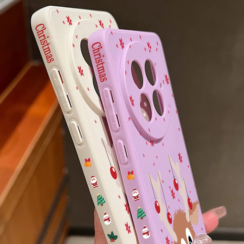لطيف إِلْكَة عيد الميلاد نمط جراب هاتف ل OnePlus 13 12 13R 12R 11R 5G للصدمات لينة غطاء سيليكون بولي يوريثان ل OnePlus Ace 5 3 2