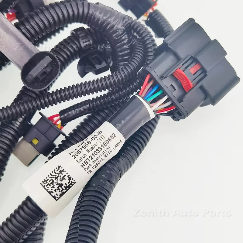 2067958-00-B Car Front Bumper Reversing Radar Wiring Harness Belt Fog Lamp Interface Sensor Harness For Tesla Model 3 2017-2023