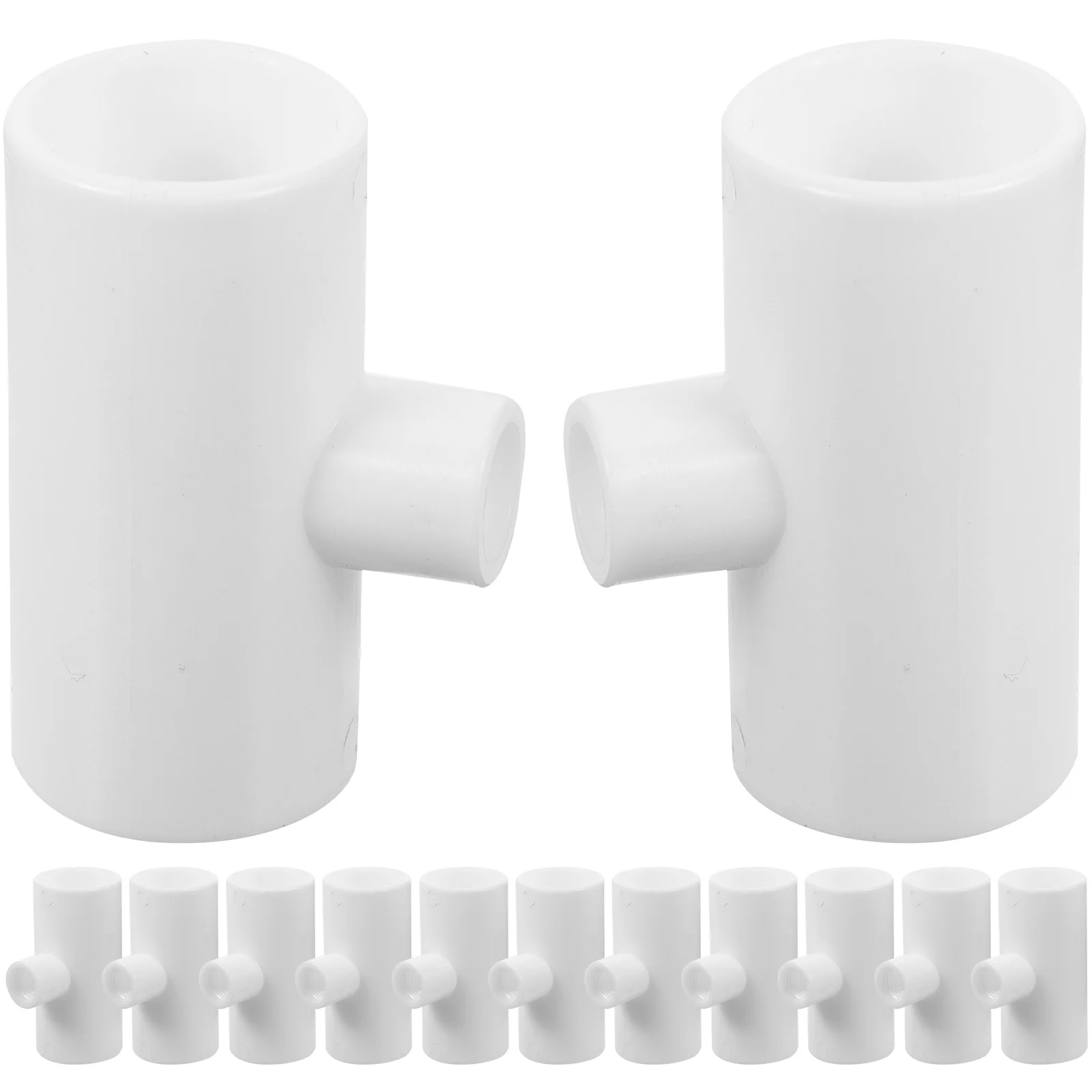 

20pcs Chicken Waterer Accessories Durable Plastic Automatic Poultry Drinking System Connectors Tee Pipes Nipples Farm Supplies