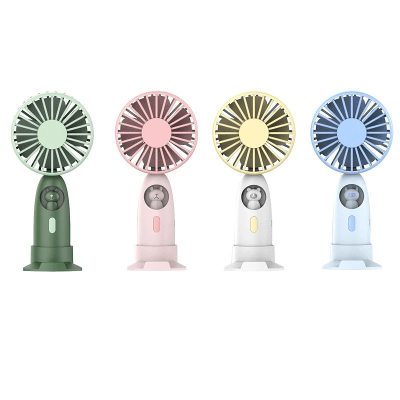 Mini Portable Fan Handheld Desktop 1200mAh Chargeable Ventilator 3-gear Wind Dropship