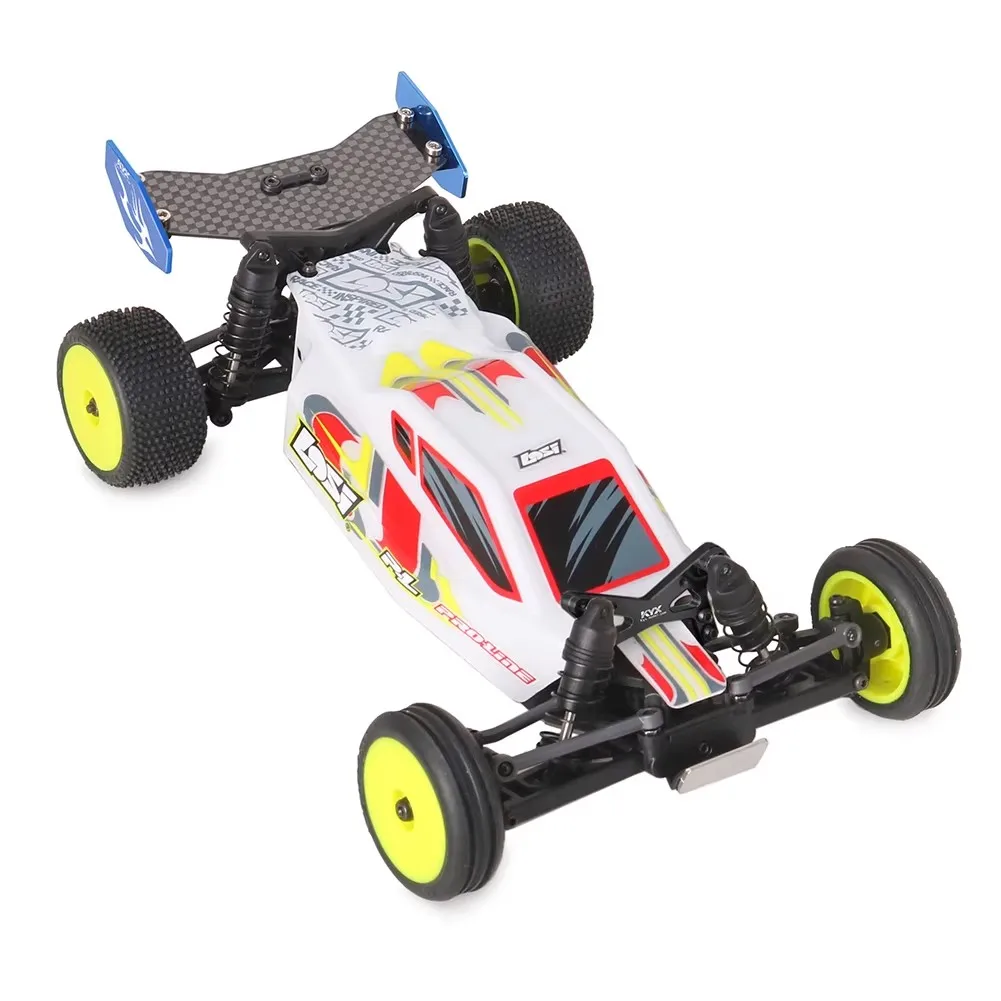 KYX model car Losi 1/24 Micro-B 2WD BUGGY frame aluminum alloy+carbon fiber rear spoiler