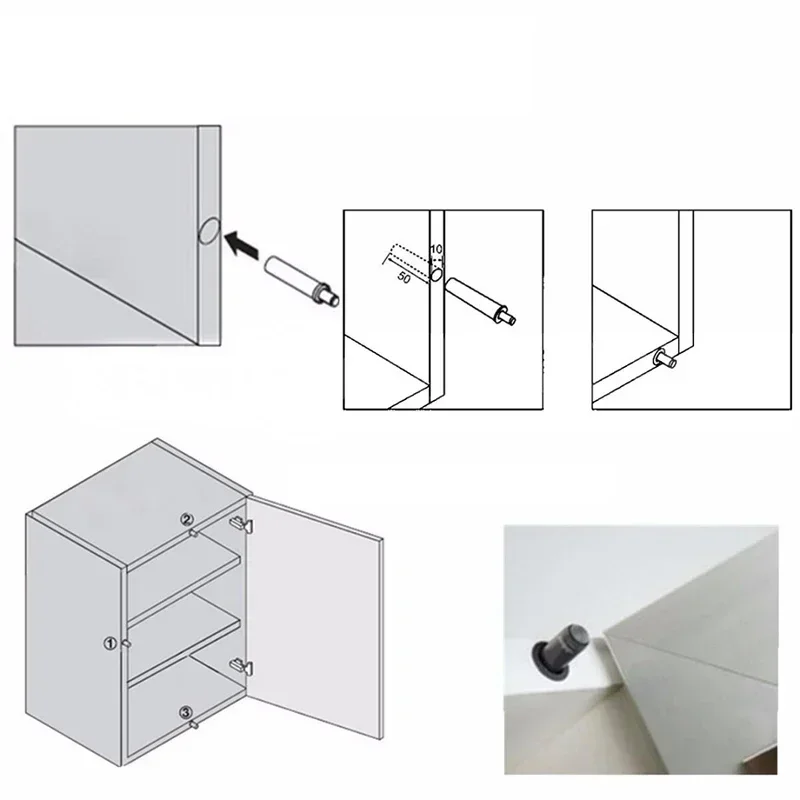 Tool Dampers Door Room Closet Drawer Closure Soft Cushion Buffer Cabinet Bounce Plastic 10pcs Stopper Hot Sale