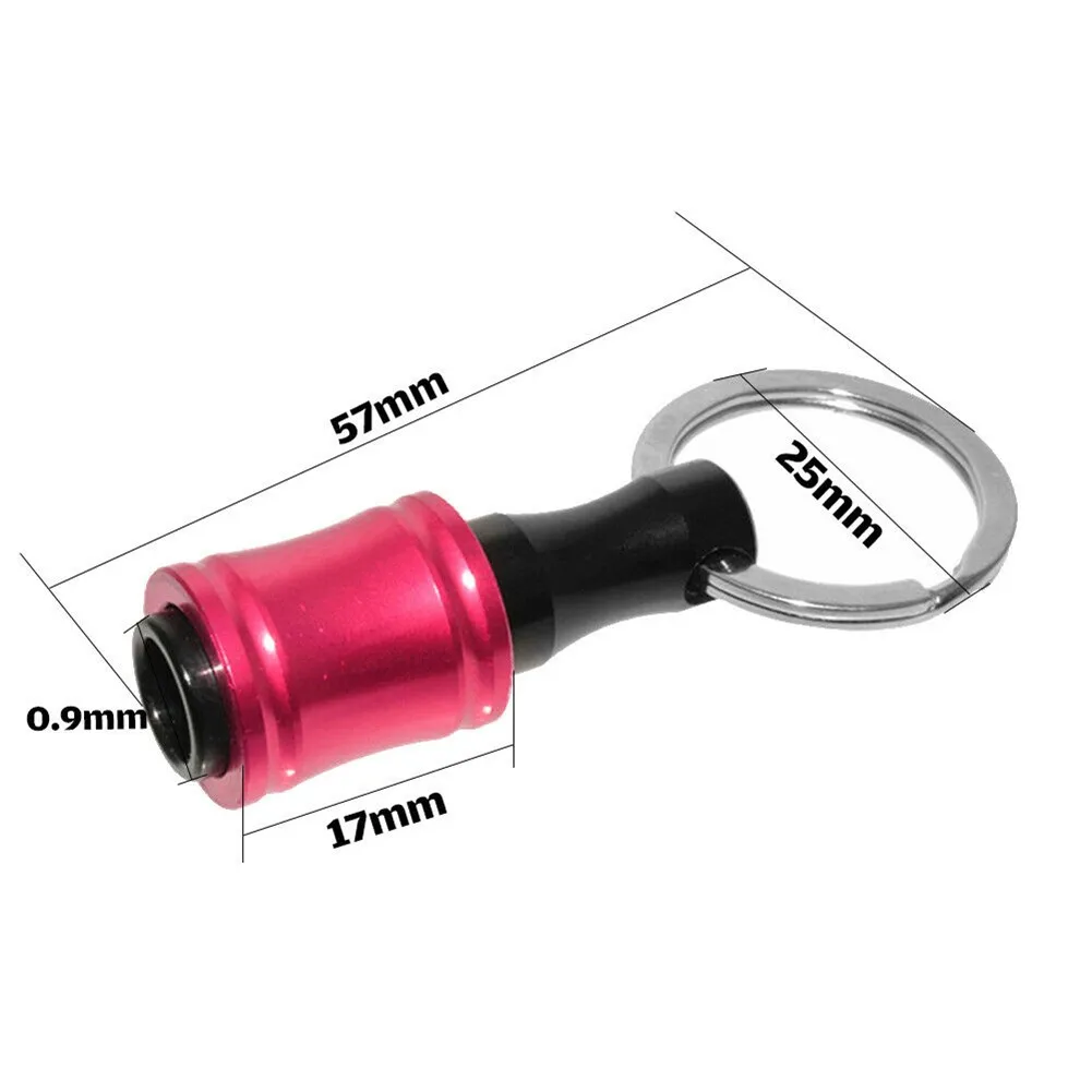 

Portable 6x Screwdriver Bit Holder Adapter Aluminum Alloy Drill Extension Bar For Double & Single Head W/ Carabiner