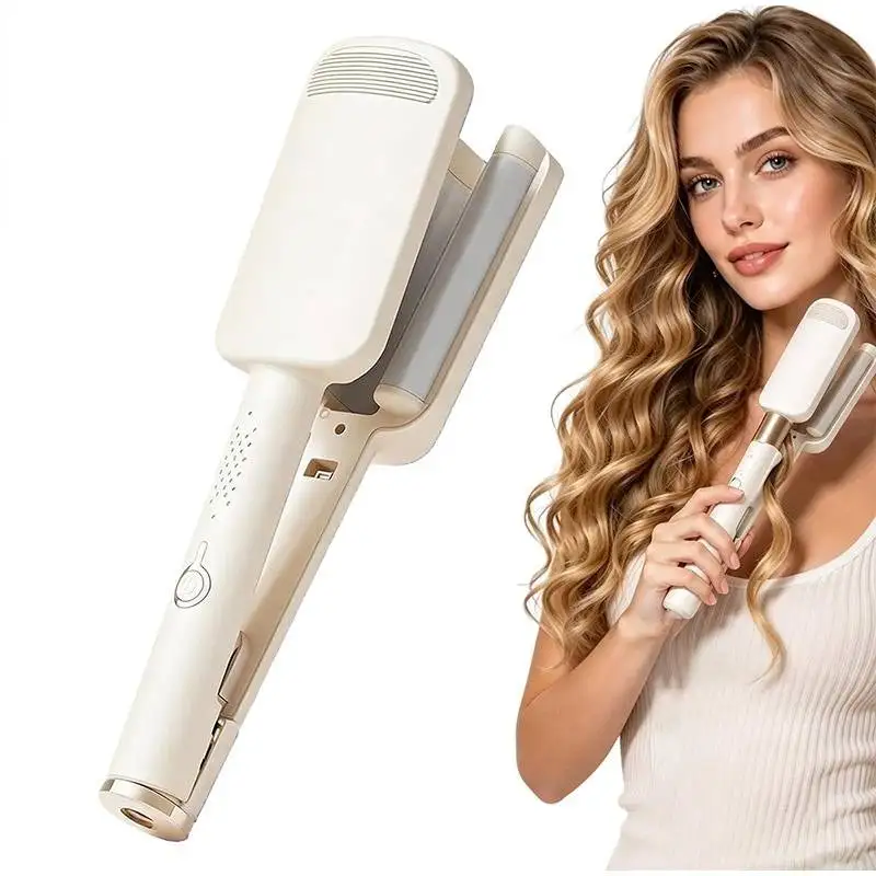 New 32mm U-barrel Curler Water Ripple Curling Iron Instantly Big Waves Negative Ions No Damage Egg Roll Stick Hair Styling Tool