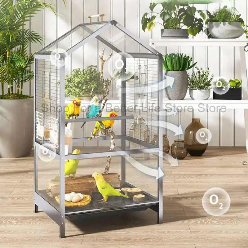 

Budgie Palomas Feeder Bird Cage Parrot Toys Passaros Hamster Birdcage Accessories Rabbit Gabbia Per Uccelli Pet Supplies CY50BC