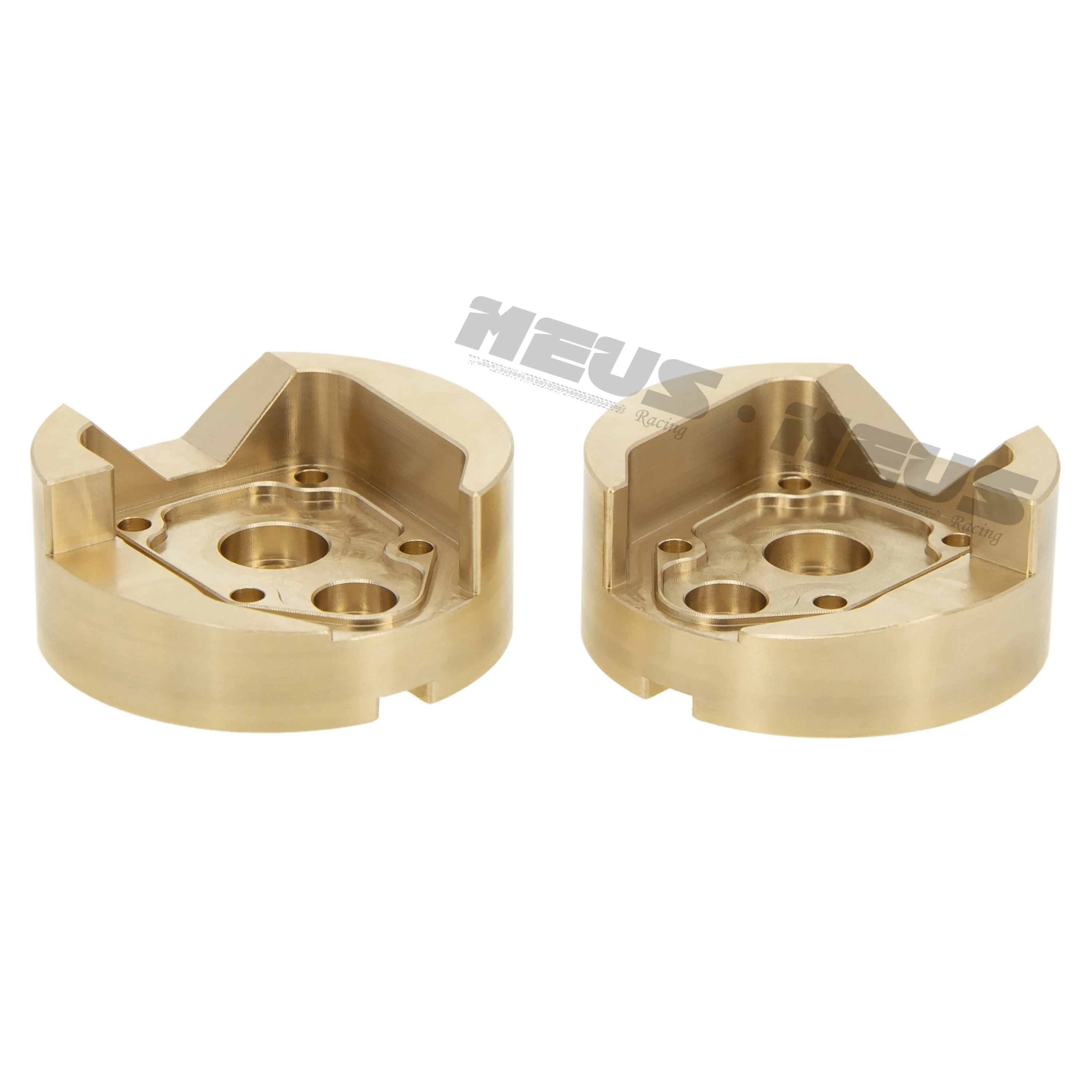 Meus 1/18 Brass Steering Knuckle C-hub Rear Link Mount Servo Mount Rear Axle Carrier Outer Portal Housing for AXIAL UTB18 Capra