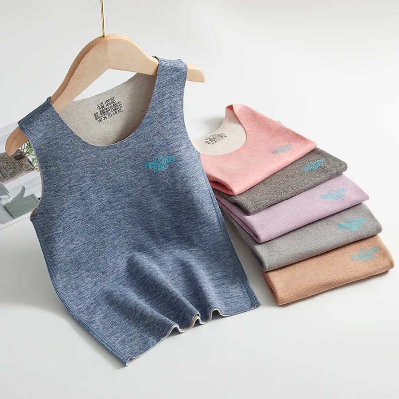

Peach Skin Fabric Toddler Boys Thermal Vests Girls Warm Waistcoat Winter Fall Children's Clothes