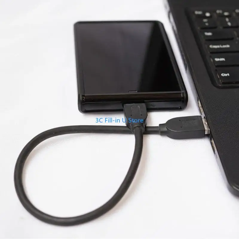 G8TA USB3.0 Male to Female Extension Cable Suitable for Simultaneous Data Transfer and Power Delivery Via Y Type Connection