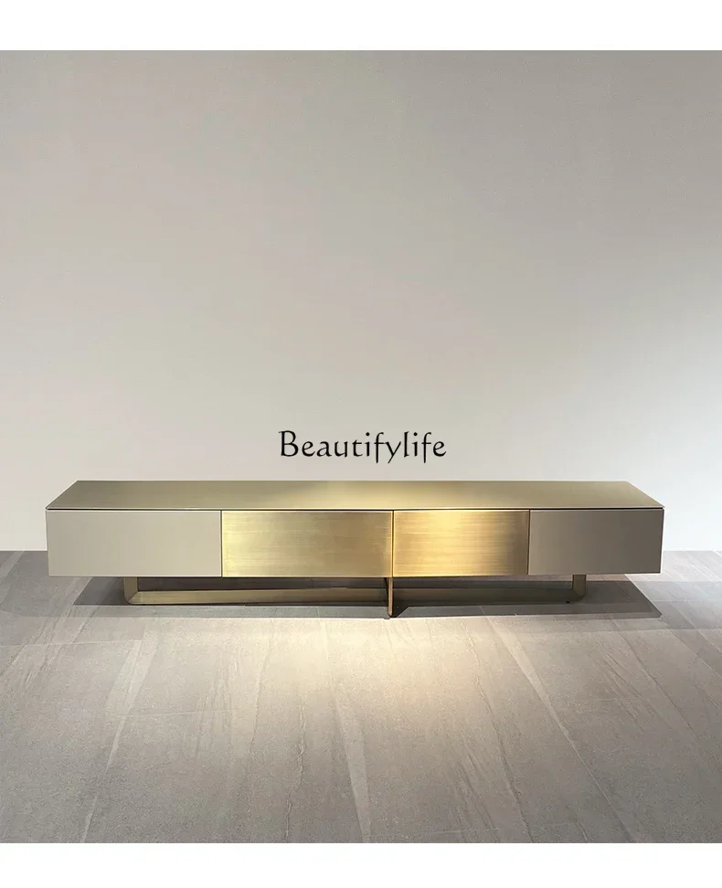 

02ls 18Modern simple household locker light luxury high-end TV cabinet