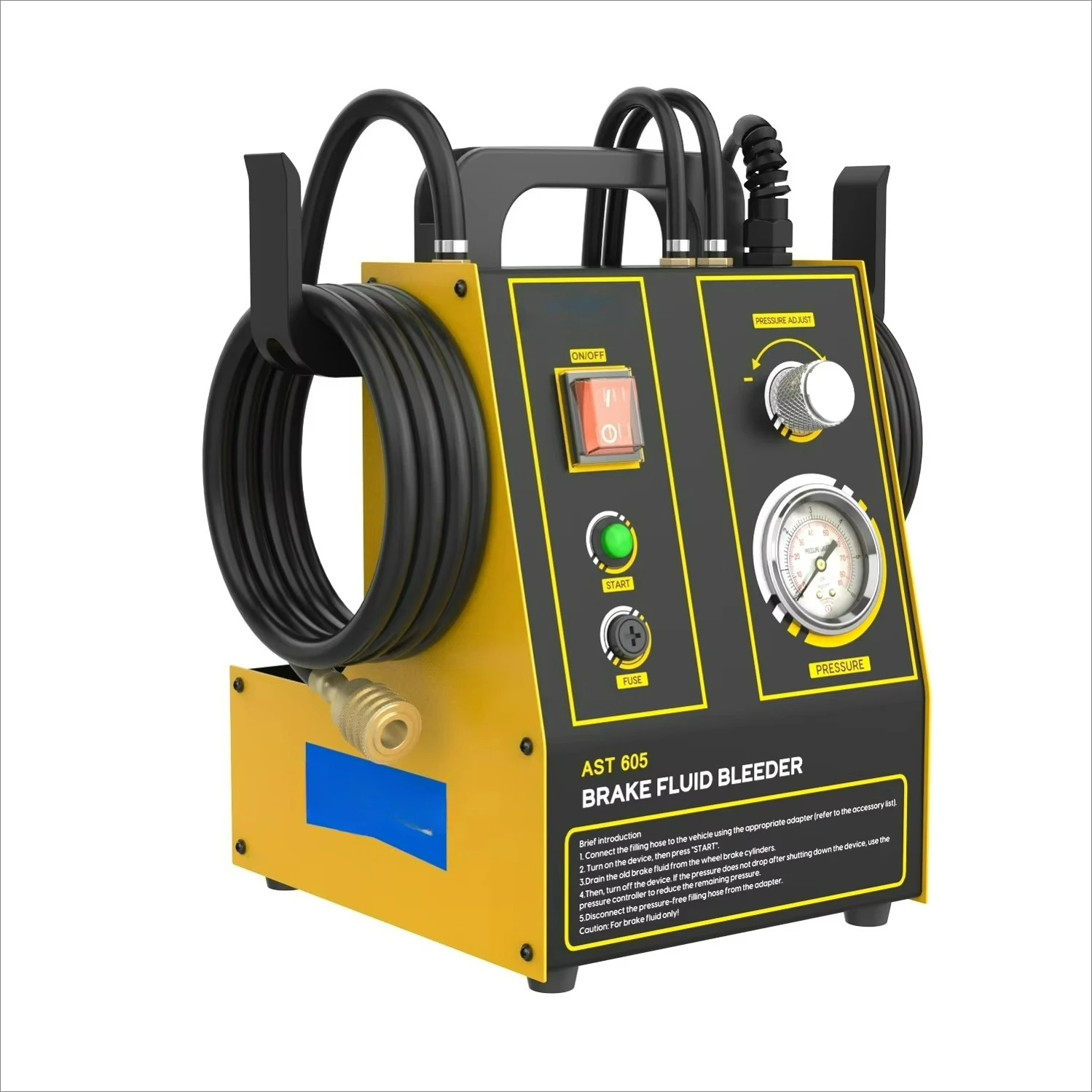

AST605 110V 220V Automatic Pulsating Brake Oil Changer Car Brake Fluid Bleeder Filling Machine