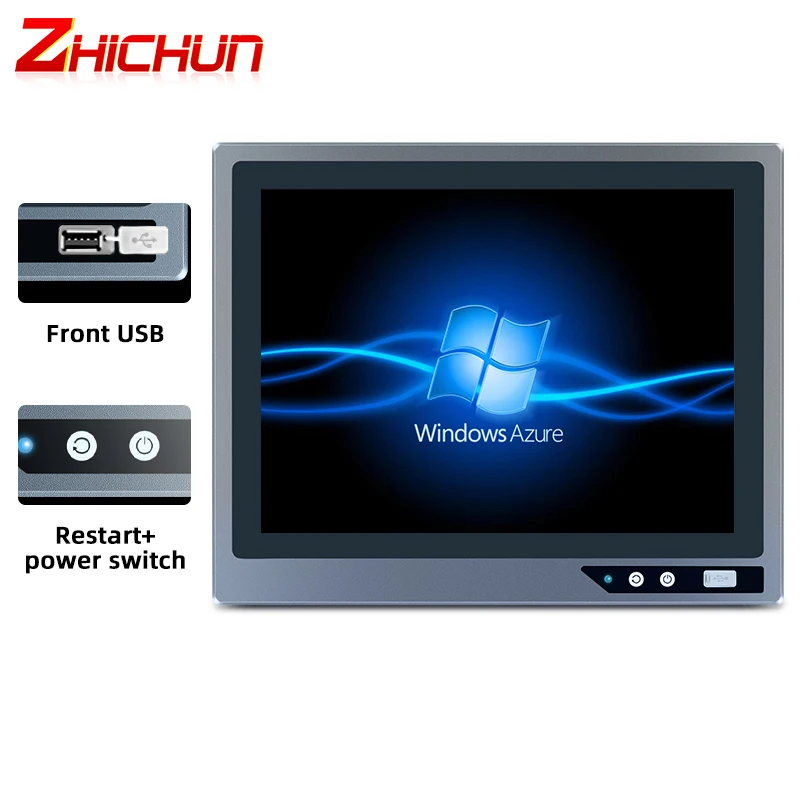 Front USB Switch Reset Button Design Industrial Panel PC Automation Machine Display Rugged Tablet